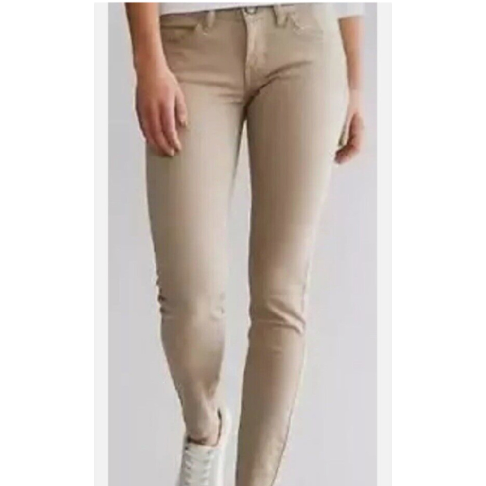 Ralph Lauren Black Label 105 Cigarette Jeans Women 30 Tan Camel Skinny Denim B1